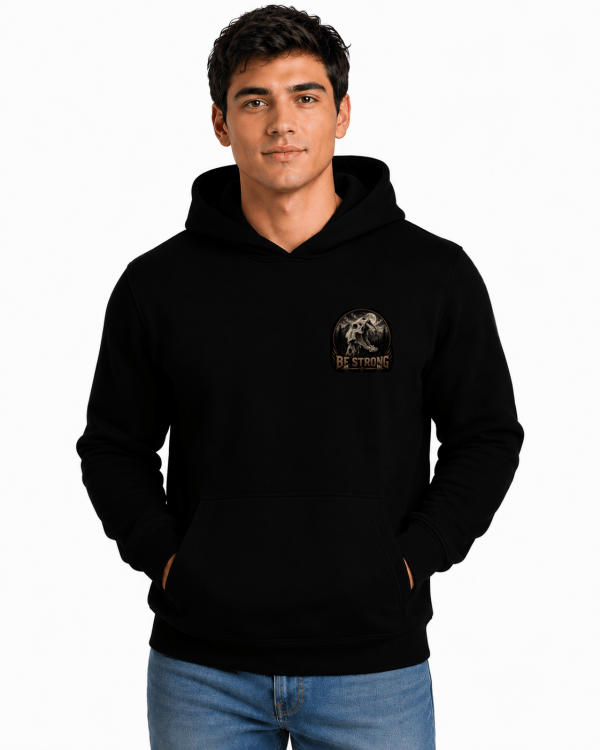 jpeg-optimizer_Be_Strong_Front_Hoodie_2 Be Strong Hooded Full Zip Sweatshirt